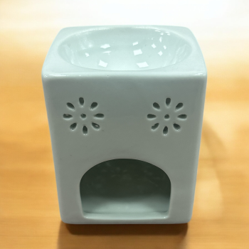 Square White Ceramic Burner