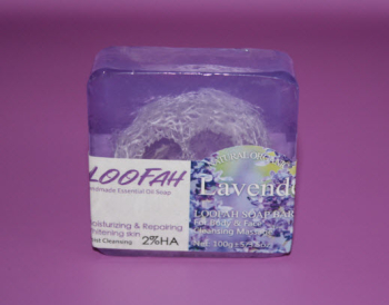 Lavender with loofah
