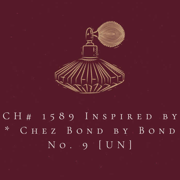 CH 1589 Inspired by Chez Bond by Bond No. 9 UN